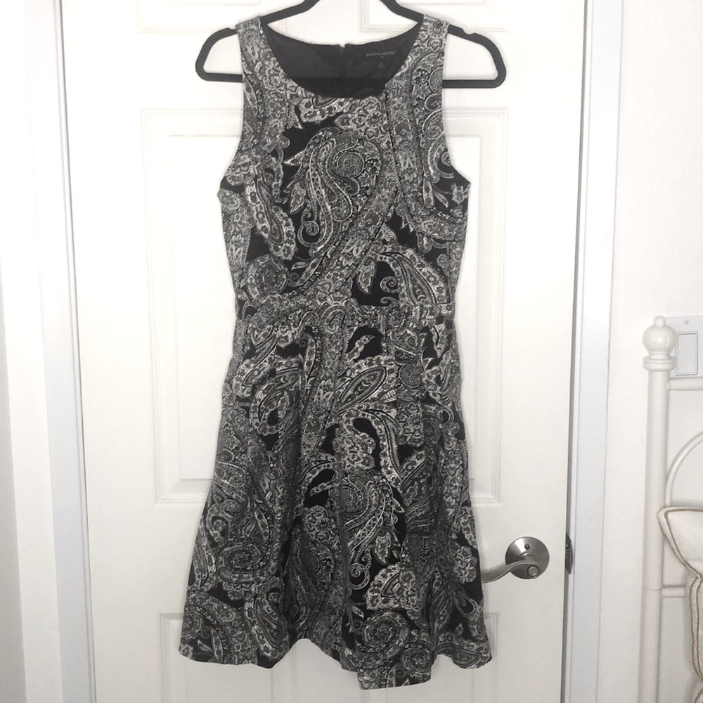 Banana Republic Purple Paisley Dress
